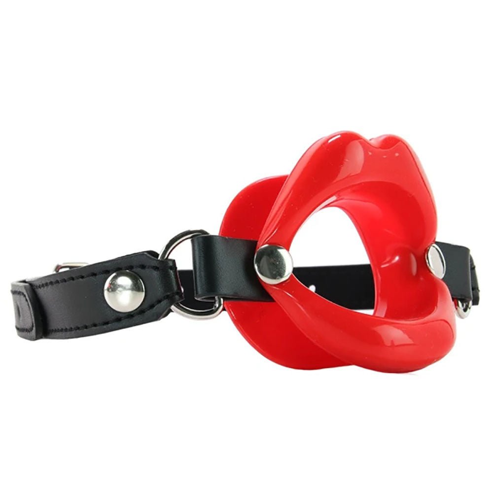 Sex & mischief - silicone lips mouth gag - Product side view  | Flirtybay.com.au